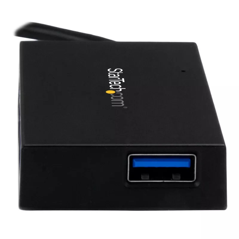 StarTech.com 4-poorts USB C-hub - USB Type-C-hub met 4x USB-A-aansluitingen (USB 3.0/3.1 Gen 1 SuperSpeed 5 Gbit/s) - USB-bus of zelfstandige voeding - draagbare USB-C-naar-USB-A BC-1.2-laadhub met voeding~4-poorts USB C-hub - USB Type-C-hub met 4x USB-A-aansluitingen USB 3.0-hub (5 Gbit/s) - USB-bus of zelfstandige voeding - draagbare USB-C-naar-USB-A BC-1.2-laadhub met voeding