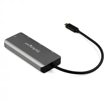 StarTech.com 4-poorts USB C-hub met 2x USB A & 2x USB C – SuperSpeed 10 Gbit/s USB Type-C 3.1/3.2 Gen 2-hub – USB-busvoeding – draagbare USB-C-naar-USB-adapter-hub – aluminium – 25 cm (9,8 inch) kabel