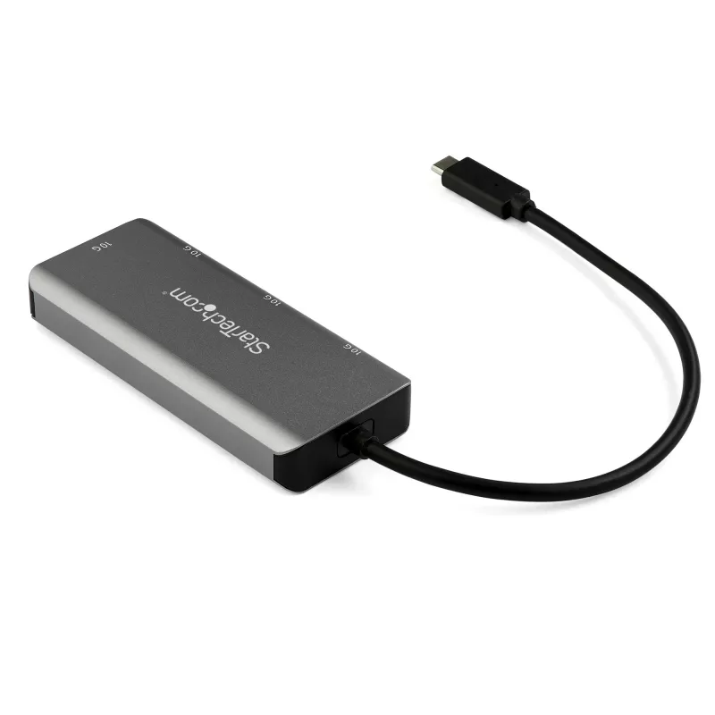 StarTech.com 4-poorts USB C-hub met 2x USB A & 2x USB C – SuperSpeed 10 Gbit/s USB Type-C 3.1/3.2 Gen 2-hub – USB-busvoeding – draagbare USB-C-naar-USB-adapter-hub – aluminium – 25 cm (9,8 inch) kabel