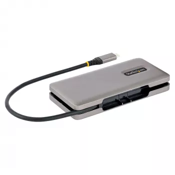 StarTech.com 4-poorts USB-C-hub – 1x USB-A & 3x USB-C-aansluitingen – USB 3.2 Gen 2 (10 Gbit/s) – busgevoed – USB Type-C-hub met 32 cm rondlopende kabel – draagbare USB-C-naar-USB-A-hub