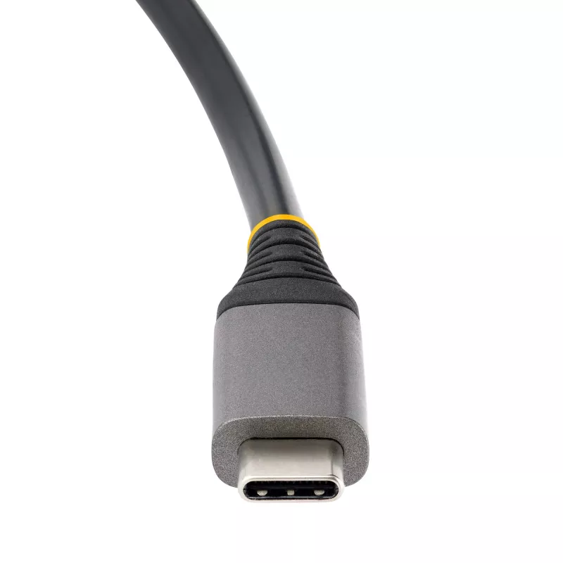 StarTech.com HB31CM1A3CB 4-poorts USB-C-hub, 1x USB-A + 3x USB-C, USB 3.2 Gen 2 10 Gbps, busgevoed, 25 cm (9,8 inch) wrap-around-kabel