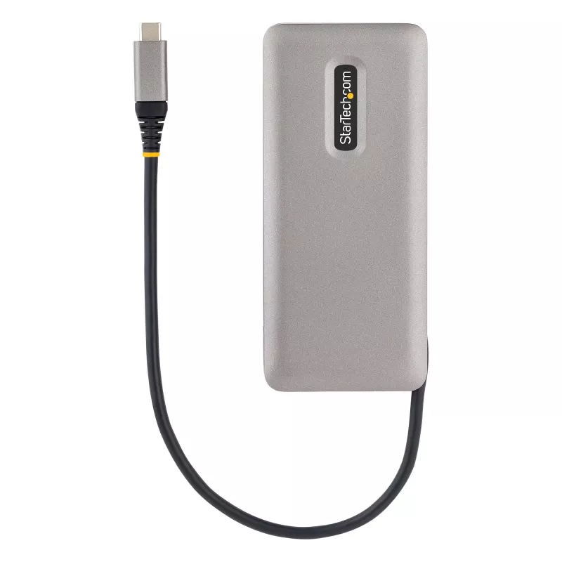 StarTech.com HB31CM1A3CB 4-poorts USB-C-hub, 1x USB-A + 3x USB-C, USB 3.2 Gen 2 10 Gbps, busgevoed, 25 cm (9,8 inch) wrap-around-kabel