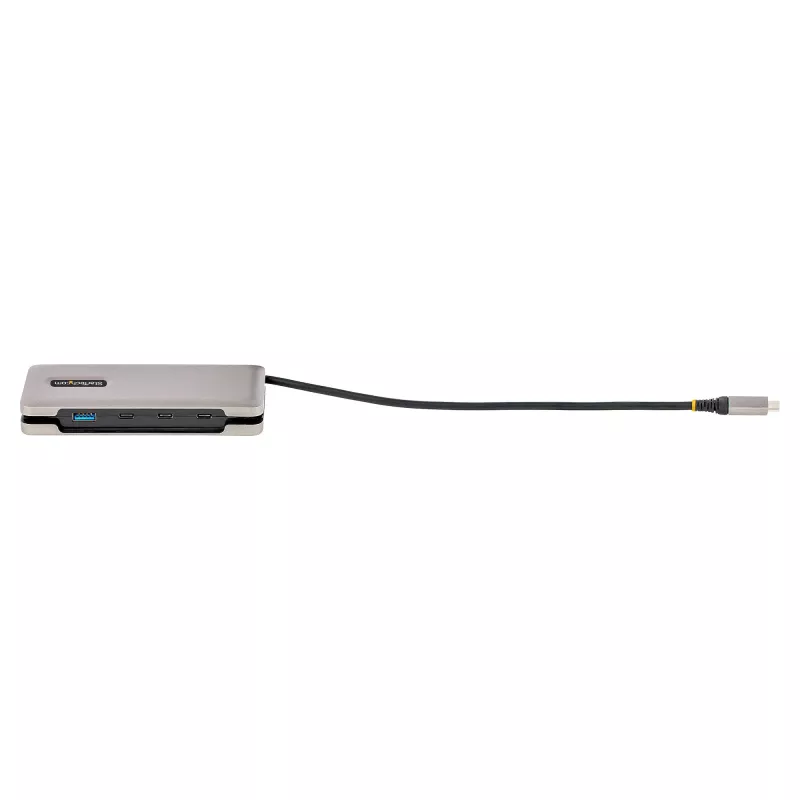 StarTech.com HB31CM1A3CB 4-poorts USB-C-hub, 1x USB-A + 3x USB-C, USB 3.2 Gen 2 10 Gbps, busgevoed, 25 cm (9,8 inch) wrap-around-kabel