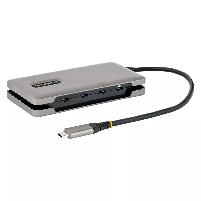 StarTech.com HB31CM4CPD3 4-poorts USB-C-hub, 4x USB-C, USB 3.2 Gen 2 10 Gbps, 100 W Power Delivery-doorvoer, 25 cm (9,8 inch) kabel
