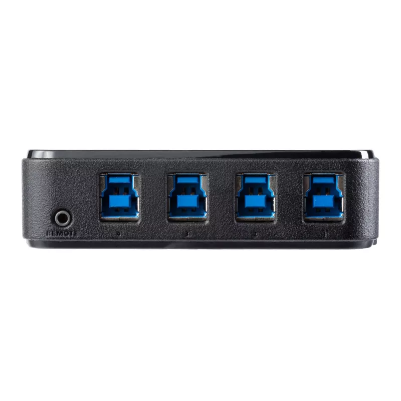 StarTech.com 4-naar-4 USB 3.0-periferie-switchbox, 5 Gbit/s, Micro-USB Type-B, zwart, kunststof, CE, FCC, REACH, 0 - 40 °C