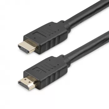 StarTech.com 50ft (15m) HDMI 2.0-kabel - 4K 60Hz actieve HDMI-kabel - CL2 gecertificeerd voor wandinstallatie - lange, robuuste High Speed UHD HDMI-kabel - HDR, 18 Gbit/s - stekker naar stekker kabel - zwart