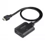StarTech.com 2-poorts HDMI-splitter, 4K 60Hz HDMI 2.0-video, 4K HDMI-splitter 1 in 2 uit, 1x2 HDMI display/uitgang-splitter, HDR/HDCP, 50 cm geïntegreerde HDMI-kabel