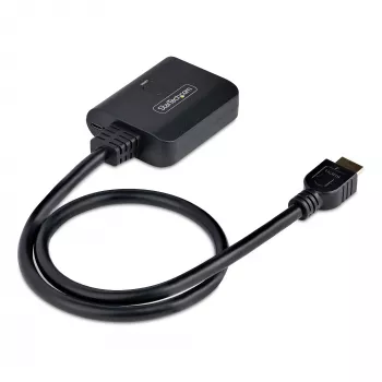 StarTech.com 2-poorts HDMI-splitter, 4K 60Hz HDMI 2.0-video, 4K HDMI-splitter 1 in 2 uit, 1x2 HDMI display/uitgang-splitter, HDR/HDCP, 50 cm geïntegreerde HDMI-kabel