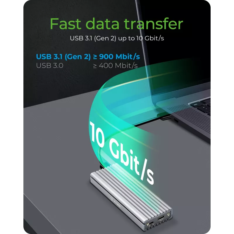 ICY BOX IB-1817Ma-C31 SSD-behuizing zilver M.2