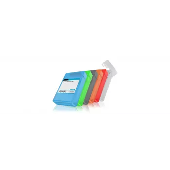 ICY BOX IB-AC602b-6 etui kunststof blauw, groen, grijs, oranje, rood, wit
