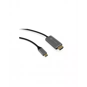 ICY BOX IB-CB020-C HDMI-kabel 1,8 m HDMI Type-A (standaard) zwart, zilver