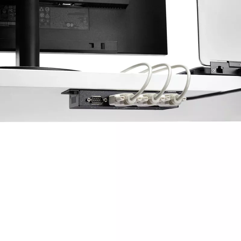 StarTech.com 4-poorts USB naar DB9 RS232 seriële adapter hub – industriële DIN-rail- en wandmontage