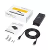 StarTech.com 4-poorts USB naar DB9 RS232 seriële adapter hub – industriële DIN-rail- en wandmontage