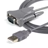 StarTech.com ICUSB232DB25 USB 2.0-naar-serieel RS232-adapterkabel, DB9/DB25, grijs
