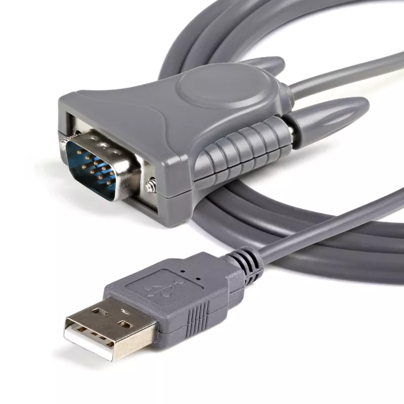 StarTech.com ICUSB232DB25 USB 2.0-naar-serieel RS232-adapterkabel, DB9/DB25, grijs