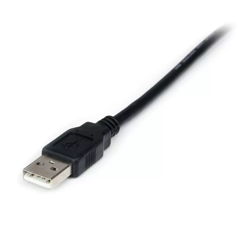 StarTech.com ICUSB232FTN 1-poorts USB-naar-nulmodem RS232 DB9 serieel DCE-adapterkabel, FTDI, USB 2.0, zwart