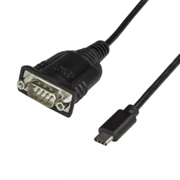 StarTech.com USB-C naar serieel adapterkabel met COM-poortbehoud – 40 cm USB Type-C naar RS232 (DB9) seriële converterkabel – voor PLC, scanner, printer – Windows/Mac/Linux