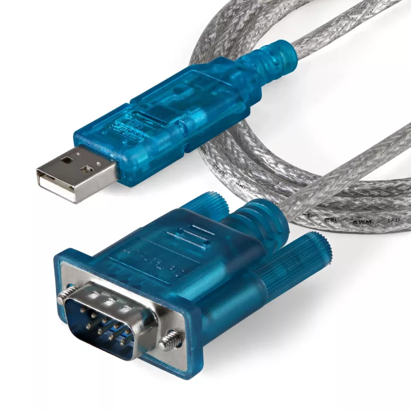 StarTech.com 3ft (91 cm) 1-poorts USB-naar-RS232-DB9-seriële adapterkabel, USB-naar-seriële adapterkabel – M/M