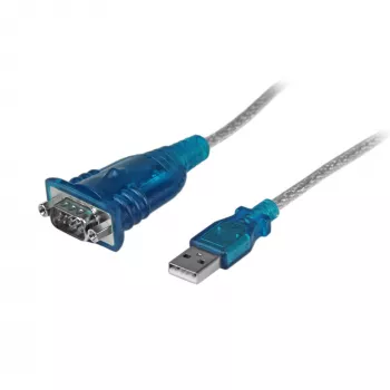 StarTech.com 43 cm (17 inch) 1-poorts USB naar RS232 DB9 seriële adapterkabel, USB naar serieel adapterkabel - M/M
