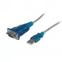 StarTech.com 43 cm (17 inch) 1-poorts USB naar RS232 DB9 seriële adapterkabel, USB naar serieel adapterkabel - M/M