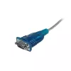 StarTech.com 43 cm (17 inch) 1-poorts USB naar RS232 DB9 seriële adapterkabel, USB naar serieel adapterkabel - M/M