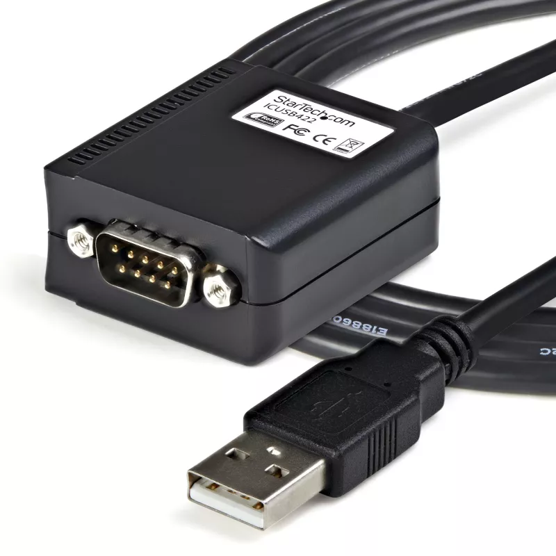 StarTech.com 1,8m 1-poorts professionele RS422/485 USB seriële kabel-adapter met COM-behoud, USB naar RS422 adapter - TAA