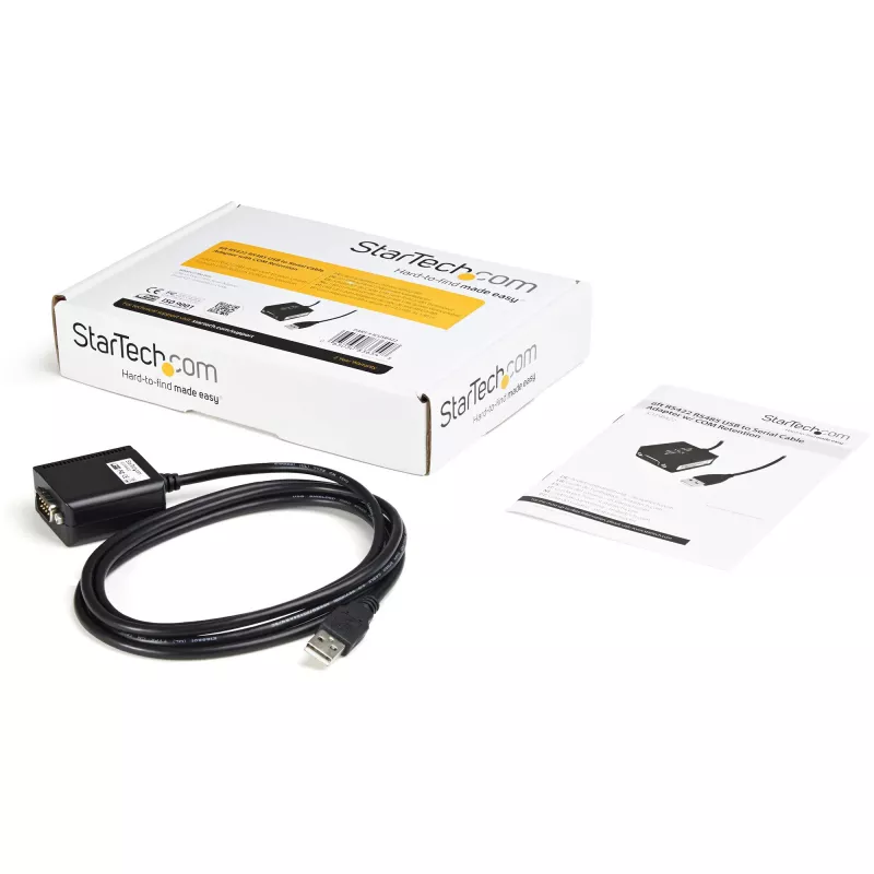 StarTech.com 1,8m 1-poorts professionele RS422/485 USB seriële kabel-adapter met COM-behoud, USB naar RS422 adapter - TAA