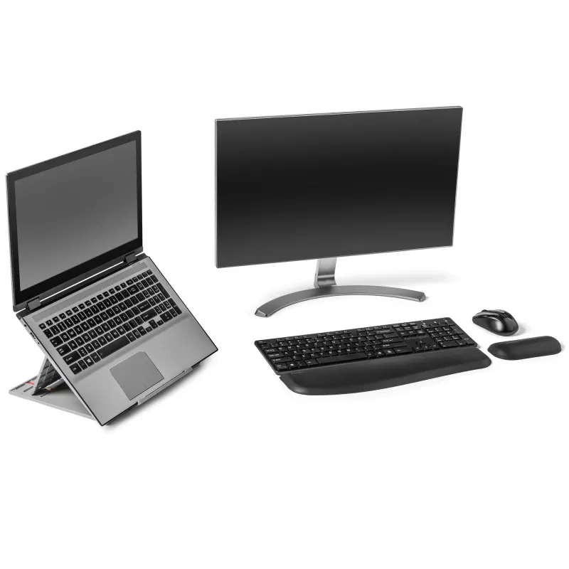 Kensington SmartFit Easy Riser Go – verstelbare ergonomische laptop-riser en koelstandaard voor laptops tot 17 inch