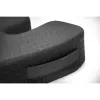 Kensington Premium Cool-Gel zitkussen, zitkussen, memory foam, stoel, zwart, effen, rits