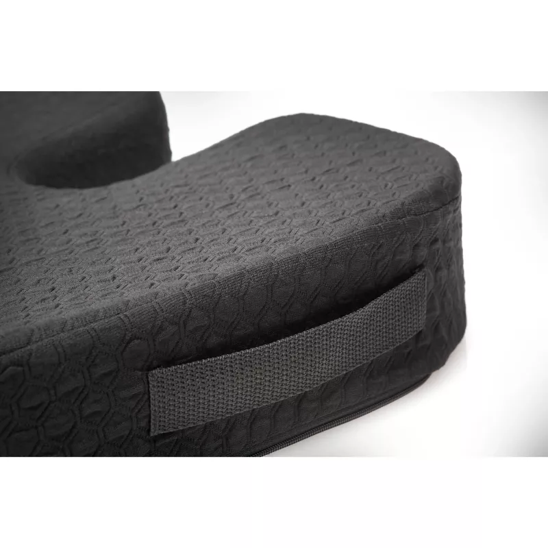 Kensington Premium Cool-Gel zitkussen, zitkussen, memory foam, stoel, zwart, effen, rits