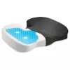 Kensington Premium Cool-Gel zitkussen, zitkussen, memory foam, stoel, zwart, effen, rits