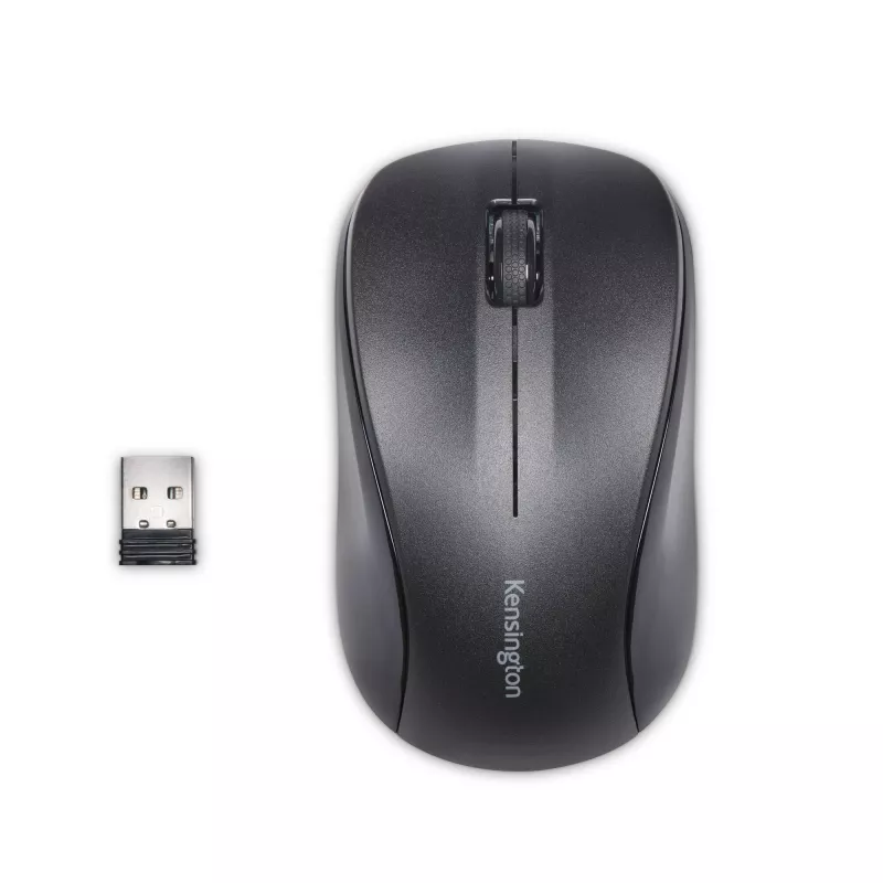 Kensington Wireless ValuMouse, voor beide handen, optisch, RF draadloos, 1000 DPI, zwart