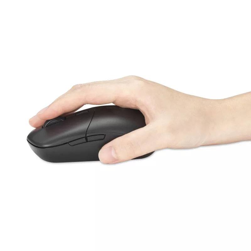 Kensington MY430 EQ oplaadbare muis, voor beide handen, optisch, RF draadloos + Bluetooth, 2400 DPI, zwart