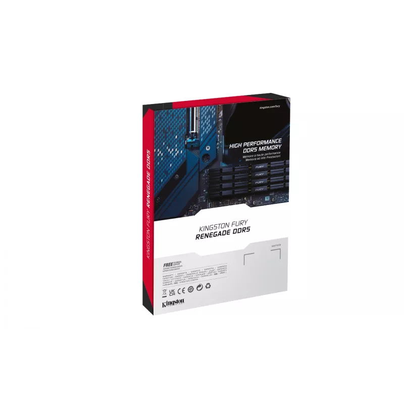 Kingston Technology FURY 16GB 6400MT/s DDR5 CL32 DIMM Renegade zilver