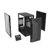 PC-behuizing KRUX Astro Cube zwart — cube-chassis, ondersteunt Micro ATX/Mini-ITX, 1× 3,5 inch + 2× 2,5 inch bays, zijvenster, max. voeding 28 cm, max. koelerhoogte 136 mm