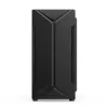 PC-behuizing KRUX Astro Cube zwart — cube-chassis, ondersteunt Micro ATX/Mini-ITX, 1× 3,5 inch + 2× 2,5 inch bays, zijvenster, max. voeding 28 cm, max. koelerhoogte 136 mm