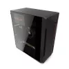 PC-behuizing KRUX Astro Cube zwart — cube-chassis, ondersteunt Micro ATX/Mini-ITX, 1× 3,5 inch + 2× 2,5 inch bays, zijvenster, max. voeding 28 cm, max. koelerhoogte 136 mm