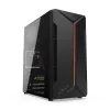 PC-behuizing KRUX Astro Cube zwart — cube-chassis, ondersteunt Micro ATX/Mini-ITX, 1× 3,5 inch + 2× 2,5 inch bays, zijvenster, max. voeding 28 cm, max. koelerhoogte 136 mm