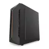 PC-behuizing KRUX Astro Cube zwart — cube-chassis, ondersteunt Micro ATX/Mini-ITX, 1× 3,5 inch + 2× 2,5 inch bays, zijvenster, max. voeding 28 cm, max. koelerhoogte 136 mm
