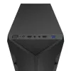 PC-behuizing KRUX Astro Cube zwart — cube-chassis, ondersteunt Micro ATX/Mini-ITX, 1× 3,5 inch + 2× 2,5 inch bays, zijvenster, max. voeding 28 cm, max. koelerhoogte 136 mm