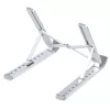 StarTech.com opvouwbare laptopstandaard, draagbare in hoogte verstelbare ergonomische laptopstandaard, geventileerd aluminium frame draagt 10 kg, kantelbaar/verhoogd/gehoekt voor laptop/tablet, opvouwbaar ontwerp