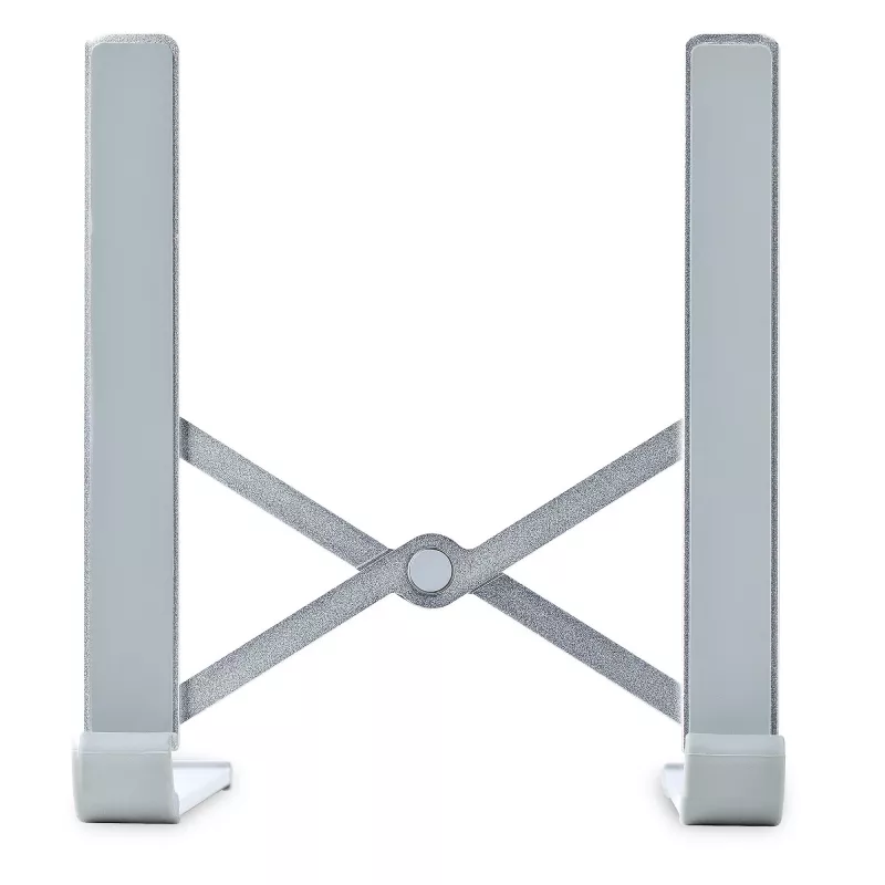 StarTech.com opvouwbare laptopstandaard, draagbare in hoogte verstelbare ergonomische laptopstandaard, geventileerd aluminium frame draagt 10 kg, kantelbaar/verhoogd/gehoekt voor laptop/tablet, opvouwbaar ontwerp