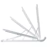 StarTech.com opvouwbare laptopstandaard, draagbare in hoogte verstelbare ergonomische laptopstandaard, geventileerd aluminium frame draagt 10 kg, kantelbaar/verhoogd/gehoekt voor laptop/tablet, opvouwbaar ontwerp