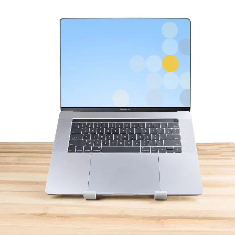 StarTech.com opvouwbare laptopstandaard, draagbare in hoogte verstelbare ergonomische laptopstandaard, geventileerd aluminium frame draagt 10 kg, kantelbaar/verhoogd/gehoekt voor laptop/tablet, opvouwbaar ontwerp