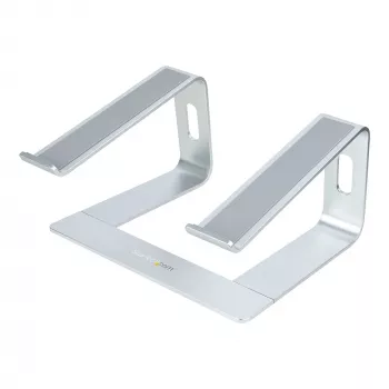StarTech.com laptopstandaard voor het bureau, ondersteunt 5 kg/11 lb, aluminium, zilver, ergonomische laptopverhoging, draagbare laptophouder, computerstandaard voor MacBook Air/Pro, Dell XPS, Lenovo