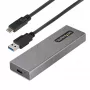 StarTech.com USB-C 10 Gbit/s naar M.2 NVMe of M.2 SATA SSD-behuizing – gereedschapsloze externe aluminium behuizing voor M.2 PCIe/SATA NGFF SSD – USB Type-C en Type-A hostkabel – ondersteunt 2230/2242/2260/2280