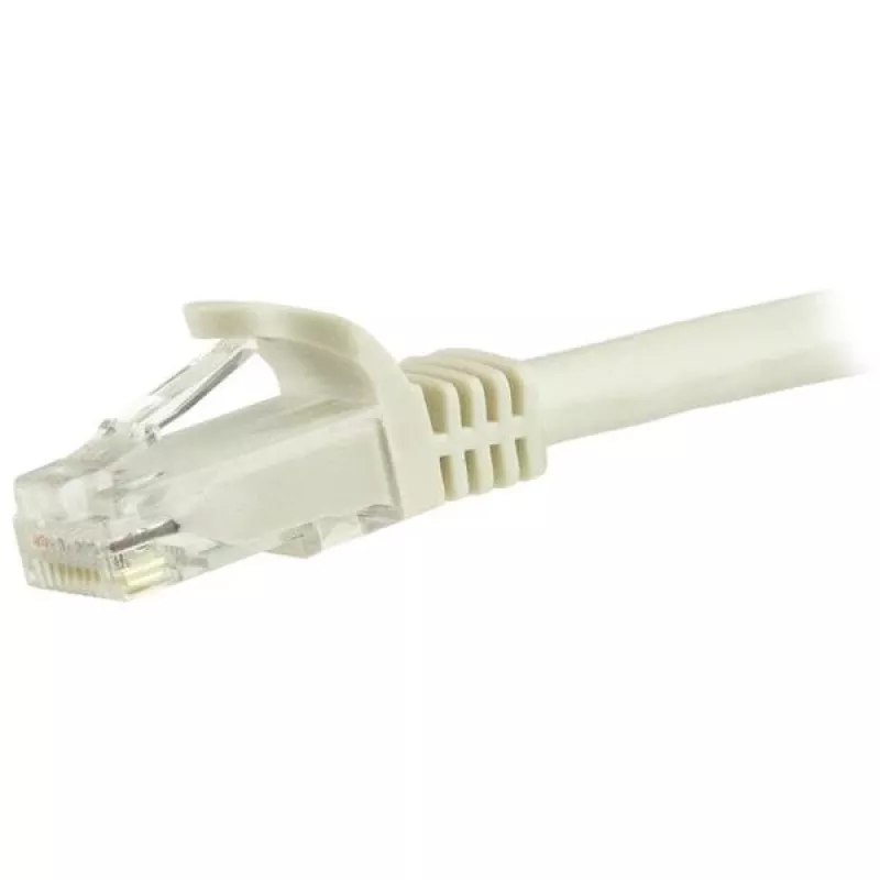 StarTech.com 5 m CAT6 ethernetkabel - wit, CAT 6 gigabit ethernetkabel - 250MHz 100W PoE RJ45 UTP netwerk-/patchkabel, snagless met trekontlasting, individueel getest