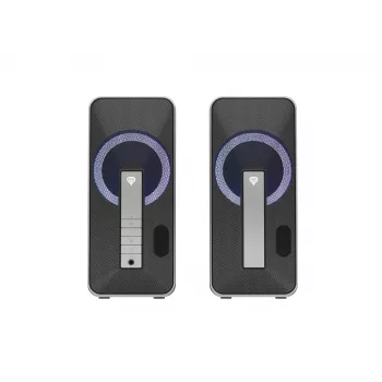GENESIS Helium 100 BT RGB-luidsprekerset 10 W pc/laptop zwart, zilver 2.0-kanalen Bluetooth