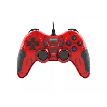 GENESIS MANGAN 200 rood USB 2.0 gamepad analoog / digitaal pc
