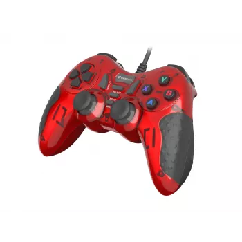 GENESIS MANGAN 200 rood USB 2.0 gamepad analoog / digitaal pc